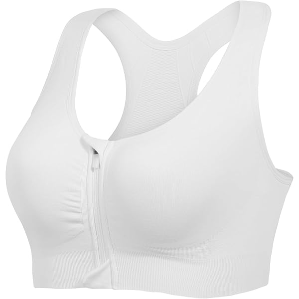 Litherday Sportbeha voor dames, grote ondersteuning, push-up, zonder beugel, zonder naden, met verstelbare bandjes en afneembare cups, sportbeha, voor fitness, yoga en hardlopen, Zwart Wit, S