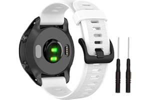 ISABAKE Cinturino per Garmin Forerunner 945/935, Garmin Fenix 5/5 Plus, Fenix 6/6 Pro, Approach S60/Quatix 5, cinturino di ricambio per orologio in silicone morbido da 22 mm