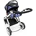 i-Safe System - Navy Trio Travel System Pram & Luxury Stroller 3 in 1 Complete With Car Seat + Footmuff + Carseat Footmuff + RainCovers