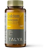Talya Food Supplement Containing Calcium, Magnesium, Zinc, Vitamin D - Food Supplement - 60 Tablets