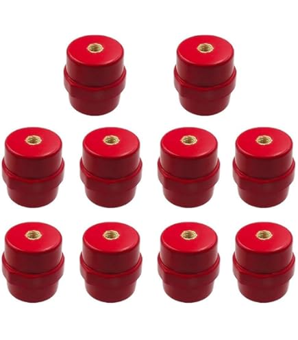Weidezaun Isolatoren Isolatoren M6 Rot 30x30mm Polyesterharz