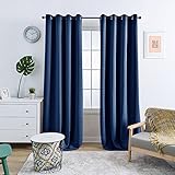 Blickdicht & Wärmeisolierend: Aufgrund unserer innovativen 3-Schicht Weben Technologie beseitigen die Gardinen 85-103% Lichter und schädlichen UV-Strahlungen. Weiche Mikrofasern halten eine angenehme Temperatur sowohl an Hitze als auch an Kälte im Zimmer.