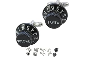 COLLAR AND CUFFS LONDON Cufflinks for Men Music - with Box - Novelty Metal Designer Fun Cufflinks - Solid Brass Metal - Music and Film - One Pair