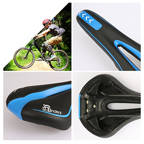 Ondeni Universal Mountainbike Sattel Trekkingsattel Fahrradsattel MTB Radsport Soft Fahrradsitz für Herren Damen - 4