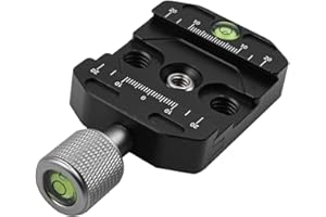 WANGCL 50 mm szybkozłączka zaciskowa do Arca Swiss uniwersalna metalowa głowica statywu zacisk płytkowy z poziomicą