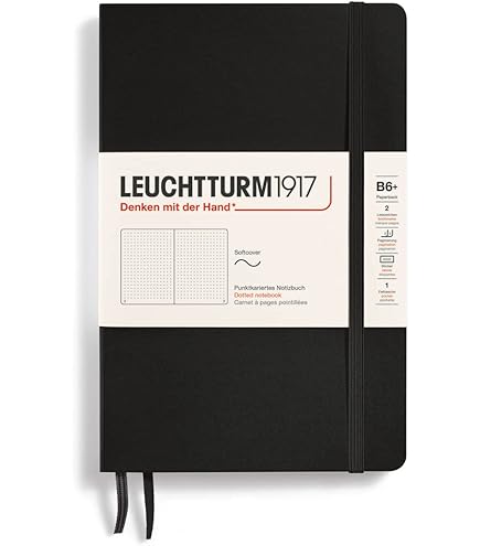 Leuchtturm1917 Medium A5 Softcover Dotted Notebook- 121 Numbered