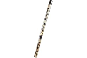 Didgeridoo Bambus Holz Aborigini bemalt geschnitzt Instrument fair Gecko Schildkröte Dot Painting (geschnitzt schwarz)