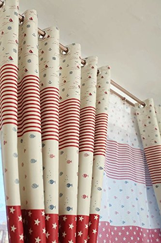Generic 0648260264239 Imported Ocean Window Curtain Drape