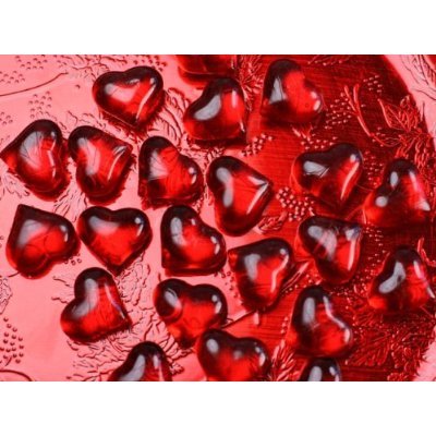 SiDeSo® Dekosteine Herzen rot 30 Stück Acryl Tischdeko Streudeko Hochzeit - 2