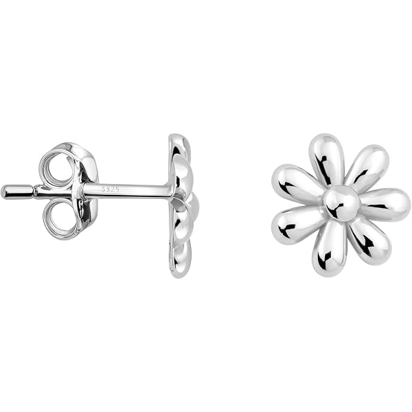 SOFIA MILANI - Orecchini da Donna in Argento 925 - con Pietra Zircone - Orecchini a Perno a Fiore - 20278