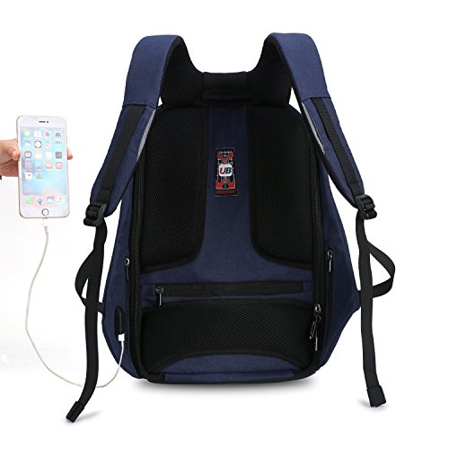 UBaymax Anti-Diebstahl Laptop Rucksack mit USB Anschluss f  r Schule Uni Business Reisen 15 6 Zoll  Gr    e  31   46   14 cm f  r Herren Damen Kinder 