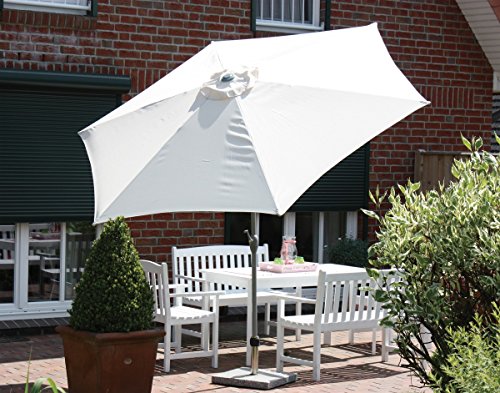 Preisvergleich Produktbild Alu-Marktschirm MARKTSCHIRM 300 / 6 TLG. ANTH / GRÜN