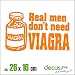 Produktbild REAL MAN DON`T NEED VIAGRA XL 2351 // Sticker OEM JDM Style Aufkleber (Orange)
