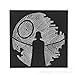 Produktbild Matty-Bilder Spaß DIY Wicklung Nagelmalerei 40x40cm Geometrie Dekorative Malerei mit Hölzerner Möbel Bilderrahmen Linienmalerei Basteln Casual Game Häkeln Holzwerken (40x40cm/mit Weiß Rahmen, K)