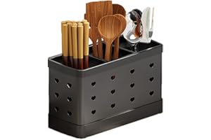 Asdazrxy Portaposate Scolaposate, Scola Posate Da Cucina, Scolaposate Da Lavello, Scolaposate Acciaio, Porta Posate da Tavola, 3 Scomparti, per Riporre Bacchette, Coltelli, Forchette, Ecc