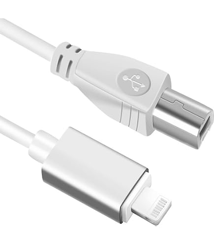 Interfaccia Midi Usb Cavo MIDI USB 2 In 1 OTraki 4.9FT - Per Tastiera, Piano Digitale E Stampante, Compatibile IPhone/Windows Cavo Usb Per Stampante - 9