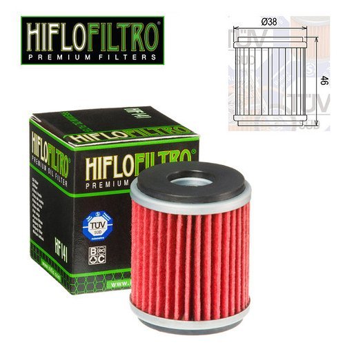 FILTRO OLIO MOTORE HIFLO HF141 PER HM MOTO CRM F 125 X 4T 2008