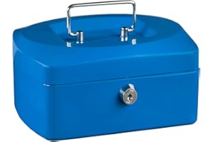 Idena 50033 Mini Cash Box 125 x 95 x 60 mm Blue