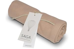 ‎SAGA COPENHAGEN Saga Copenhagen Vidar Spucktücher Baby 70x70 cm | Saugfähige GOTS-Zertifizierte Musselin Tücher aus Bio Baumwolle | Langlebiges Spucktuch & Mulltuch Baby | Soft Muslin Burp Cloths