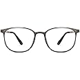 LENSKART BLU | Zero Power Blue Cut Computer Glasses | Anti Glare, Lightweight & Blocks Harmful Rays | UV Protection Specs | Men & Women | Medium | LB E13528