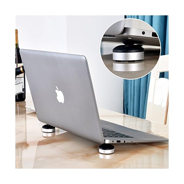 Mini Laptop Cooling Stand Holder portable for notebook/MacBook Pro/MacBook Air/iPad Pro/iPad Air/Surface/Tablets (Black)