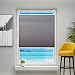 Produktbild Plissee Jalousie Klemmfix ohne Bohren für Fenster Tür verspannt Rollo 80x200cm Anthrazit inkl. Klemmträger Blickdicht Sicht- & Sonnenschutz, Rollo Stoff Sonnenschutz Einfach Montage