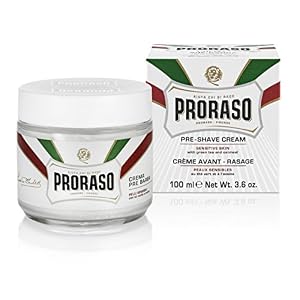 Proraso White Green Tea & Oatmeal Anti-irritation Sensitive Skin Shaving Kit - Image 2