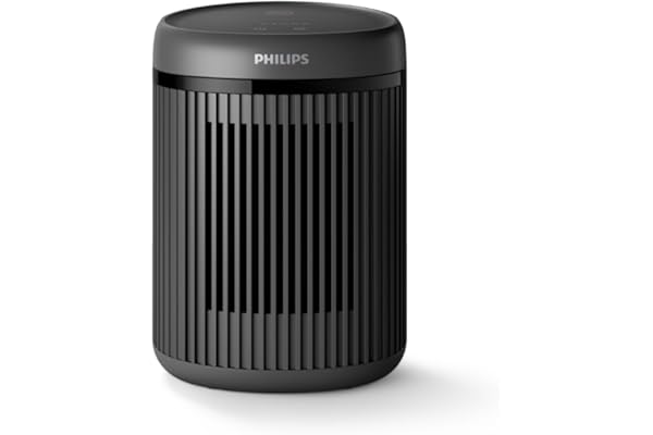 Calefactor Philips Serie 2000 de 1500 W, hasta un 25% de ahorro de energía, silencioso 24 db(A), 5 modos, 5 funciones de seguridad, gris oscuro (CX2120/01)