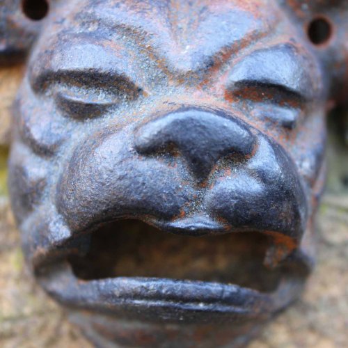 Wand befestigte Hundekopf Flaschenöffner in Vintage-Finish Gusseisen, Garten Deko! - 3