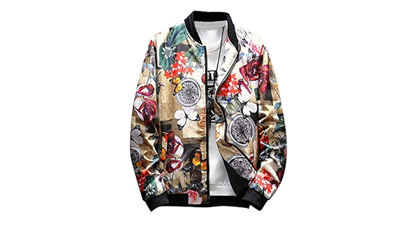 printed bomber jacket