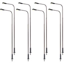 100mm Height Model Lights 20Pcs HO Scale (1:100) LED Street Light Lamps ...