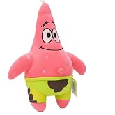 TOPROCKSTORE Sevimli S&uuml;nger Bob Patrick Yıldız Karakter Peluş Oyuncak, 40 cm, Unisex