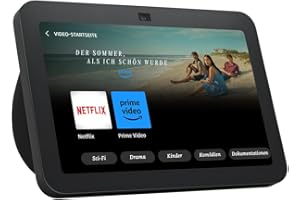 AMAZON Echo Show 8 (3.Generation, 2023) | Smarter HD-Touchscreen mit 3D-Audio, Smart-Home-Hub und Alexa | Anthrazit