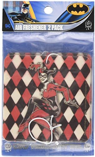 HARLEY QUINN 2 PK POSE, Officially Licensed Marvel Comics Original Artwork, Air Freshener