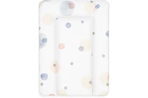 Bonky® Matelas à Langer Bebe souple 70x50 cm - Matelas à langer epais lavable - pour garçons et filles - Certifié Öko-Tex - Imperméable - Mono 5A - 50x70 cm