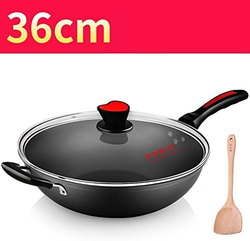 Woks &amp; stir-fry pans,Nonstick fry pan skillet Easy to clean Reduce fumes 36cm-C
