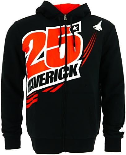 Maverick Vinales 25 Moto GP Team Hoodie Black Official 2017