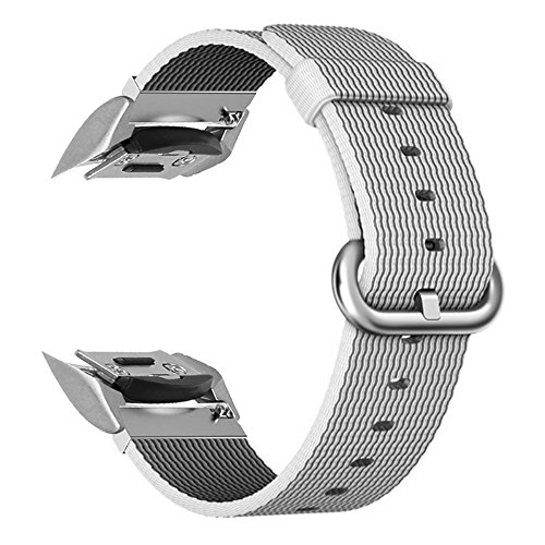 Preisvergleich Produktbild Fintie Gear S2 Armband - Premium Nylon UhrBand Uhrenarmband Erstatzband Replacement für Samsung Gear S2 SM-R720 / SM-R730 Smart Watch (Nicht für Gear S2 Classic), Grau