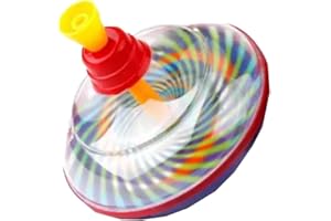 YSAMAX Spinning Tops, Colourful And Vibrant Design, Durable Construction, Developing Fine Motor Skills And Hand-Eye Coordination, Promoting Social Skills And Teamwork, Random Colours, Set of 1