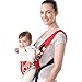 Bebamour Breathe Vented Baby Carrier Backpacks 4 in 1 (red)