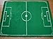 Football Pitch Non Slip Machine Washable Sheepskin Style Kids Rug. Size 77cm x 110cm