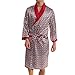 Produktbild Ligh Weight Elegant Sommer Dünne Pyjamas Männer Seide Bademantel Knielangen Morgenmantel Langärmelige Nachtwäsche