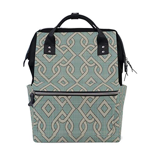 Preisvergleich Produktbild Abstrakte Geometrische Spalier Große Kapazität Wickeltaschen Mummy Rucksack Multi Funktionen Windel Wickeltasche Tote Handtasche Für Kinder Babypflege Reise Täglichen Frauen