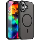 URUCHI G&uuml;&ccedil;l&uuml; Manyetik Telefon Kılıfı, [Mag-Safe ile Uyumlu] [Askeri D&uuml;zey D&uuml;şme Koruması] [G&uuml;&ccedil;l&uuml; Silikon Kenarlar] İnce Yarı 