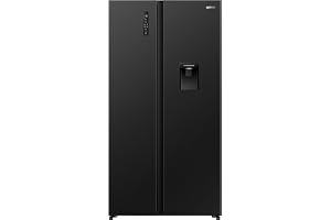 Gorenje NRS9182MXUK1 715L Gross/550 L Net Side by Side Refrigerator, NoFrost, Inverter Compressor, Water Dispenser, Black Finish