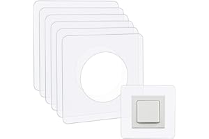 ShnminEU Lot de 6 protections murales pour interrupteurs, protection murale pour papier peint pour les caches de prises simples