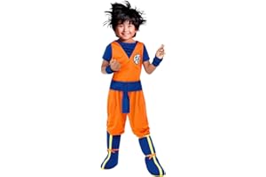 Funidelia | Costume di Goku - Dragon Ball per bambino Son Goku, Sfera del drago, Manga, Cartoni Animati - Costume per bambini e accessori per Feste, Carnevale e Halloween