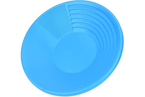 Dual Riffle Plast Blue Gold Pan, Lätt och Hållbar, Lätt Att Bära, Idealisk för Panorering, Gruvdrift och Muddring, Lämplig för Nybörjare och Avlägsna Bergsområden