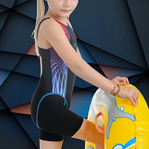 Perfashion Mädchen Schwimm Boyleg Sports Badeanzug - 3