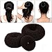 Produktbild ASIV 3pcs Modisch Haar Brötchen Styling Braid Halter Werkzeug für Mädchen Damen - Braun Hair Bun Maker (Groß, Mittel, Klein)